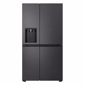 LG Door-in-Door side-by-side refrigerator featuring InstaView panel, built-in ice maker, and water dispenser in a modern stainless steel finish.