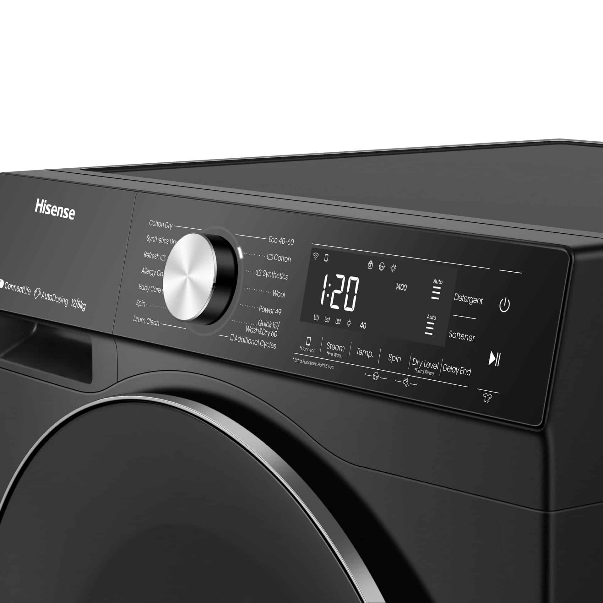 HISENSE 12/8KG WASHER DRYER - Image 4