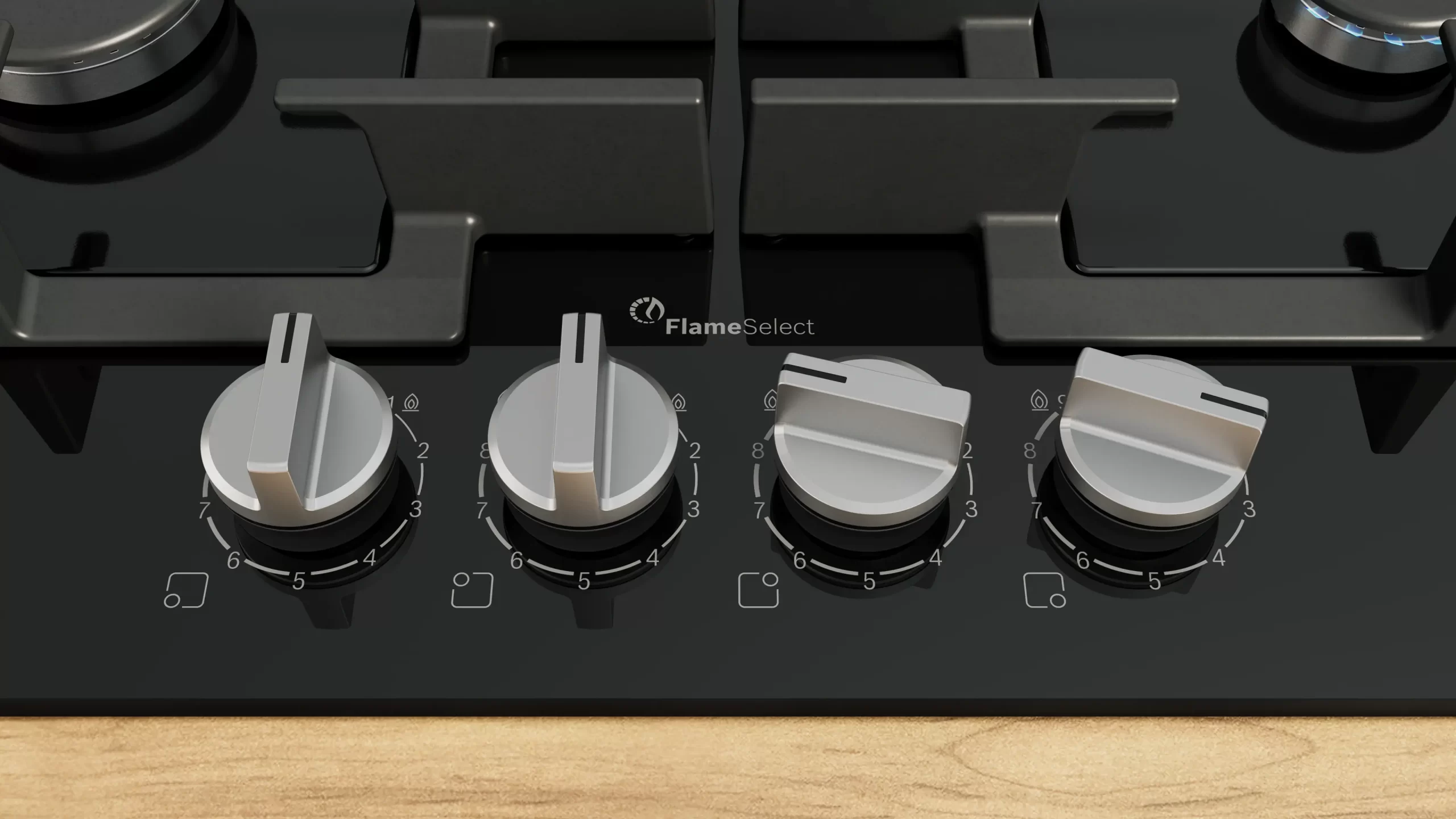 Bosch 60cm Series 6 (Black) Gas Hob - Tampered Glass - Image 2