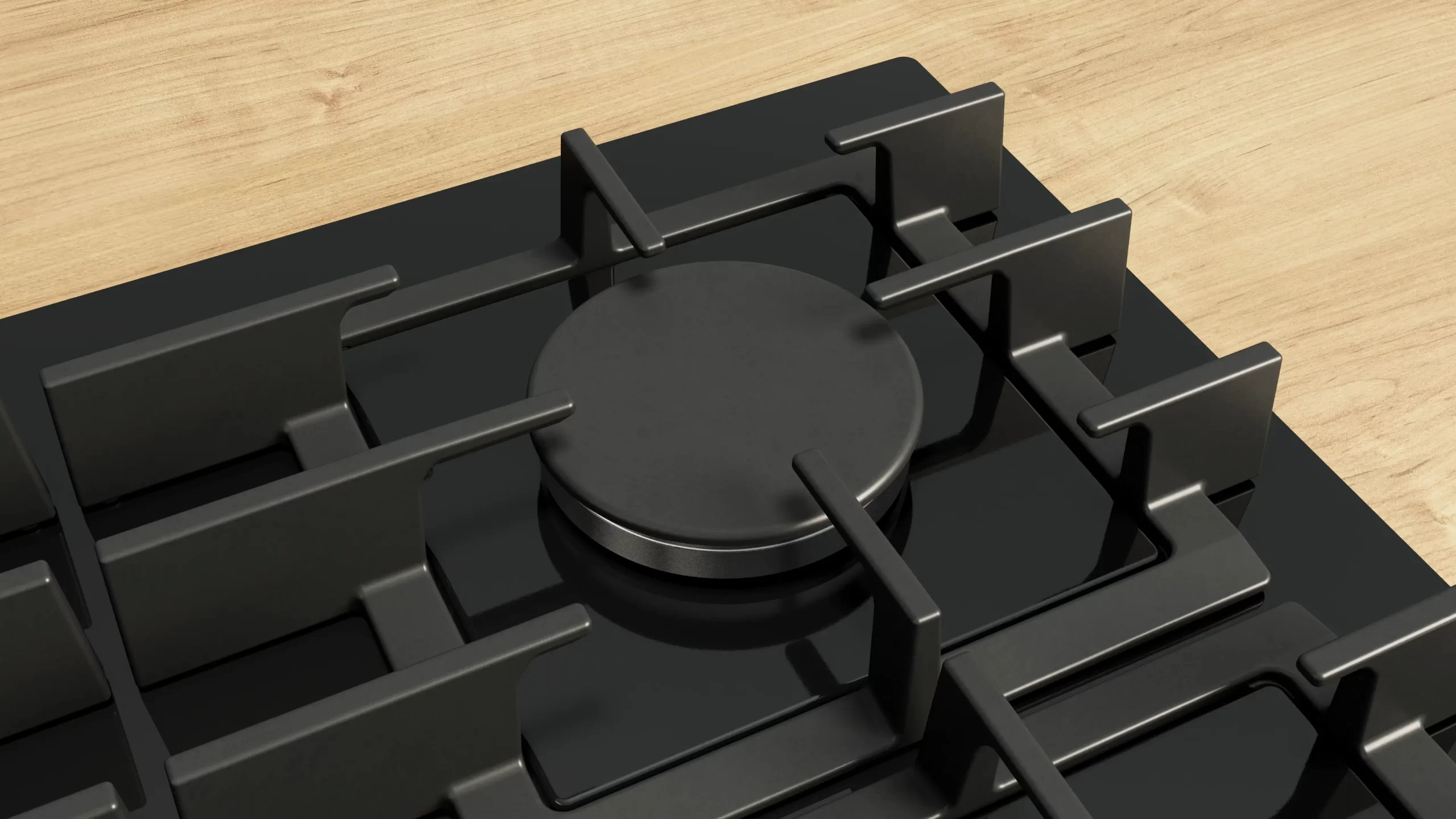 Bosch 60cm Series 6 (Black) Gas Hob - Tampered Glass - Image 5