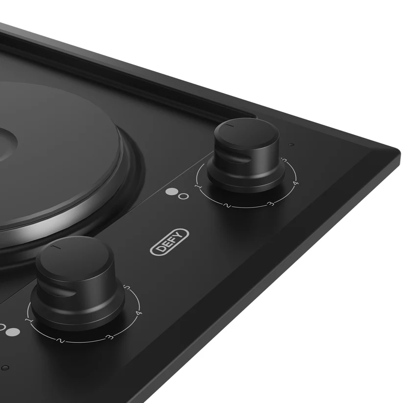 Defy 30cm 2 Plate Ceramic Hob Solid Metal Slimline - Image 4