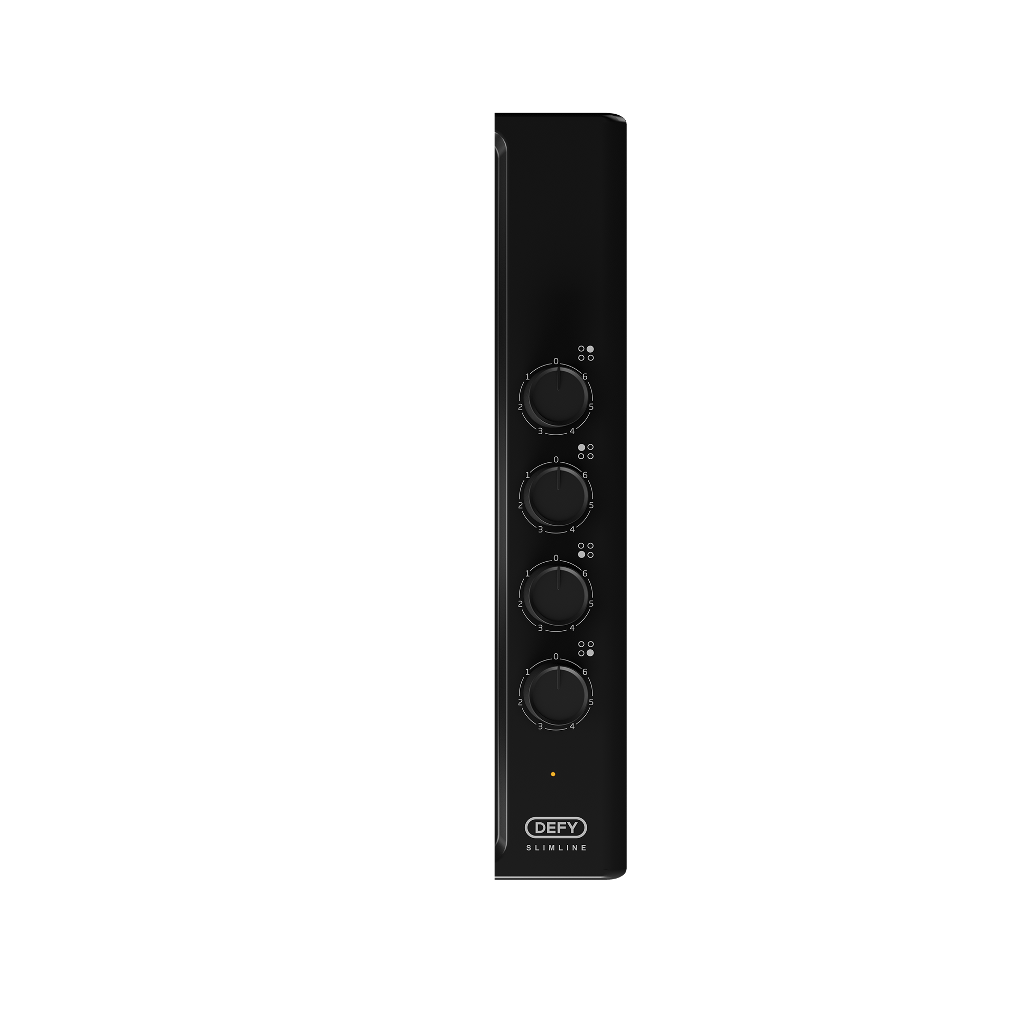 DEFY 60CM BLACK 4 PLATE CERAMIC HOB SOLID SLIMLINE - Image 4